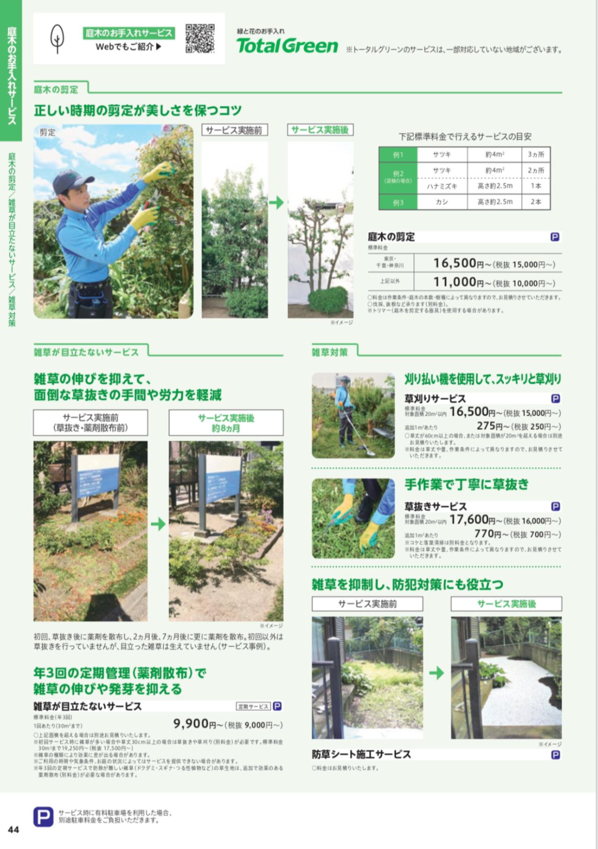 庭木のお手入れサービス